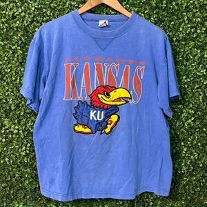 Vintage Embroidered Kansas Tee Size L